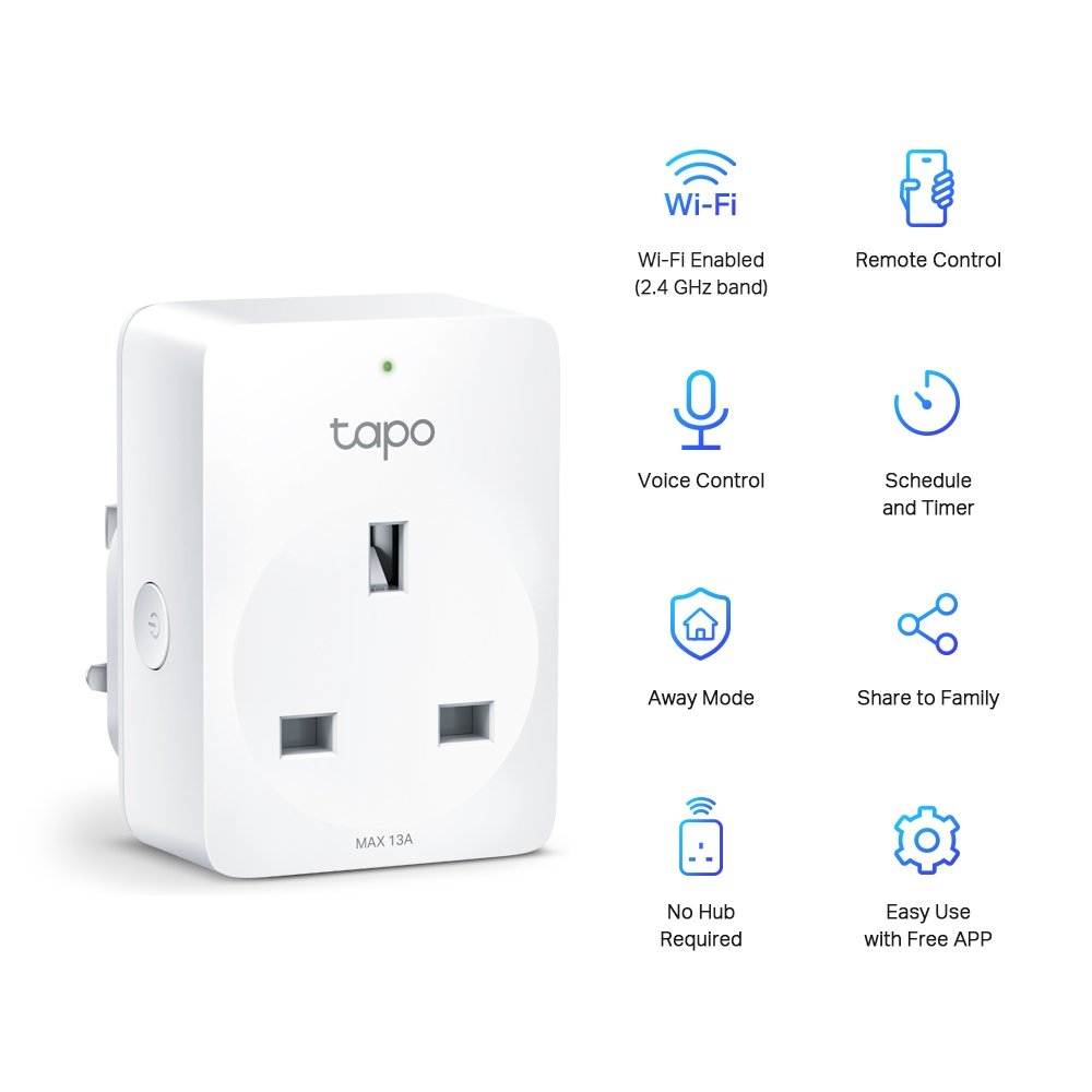 TP-Link Tapo Mini Wi-Fi Smart Plug 2 pack - Image 2